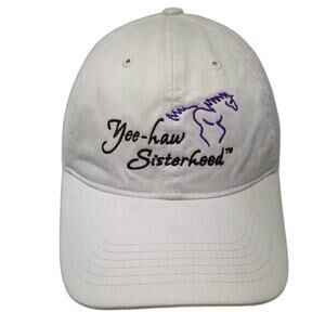 ML Caps Beige Baseball Cap One Size Purple Horse Yee-haw Sisterhood Cotton Hat